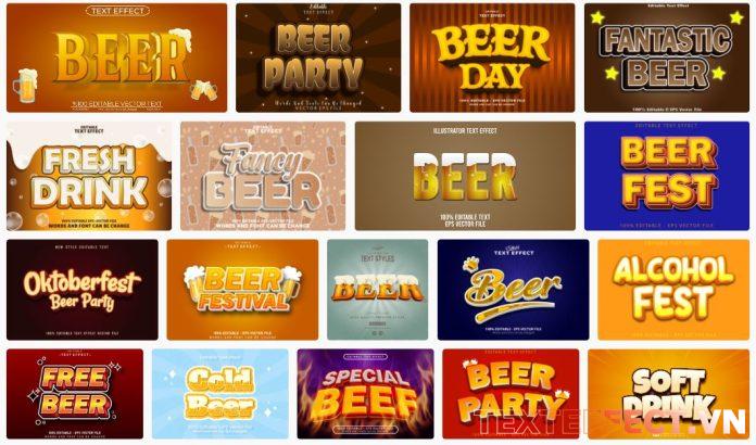 20-beer-text-effect