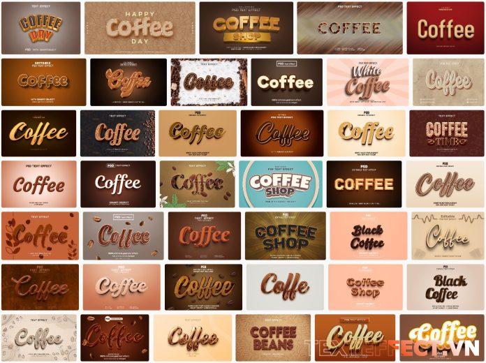 50-coffee-text-effect