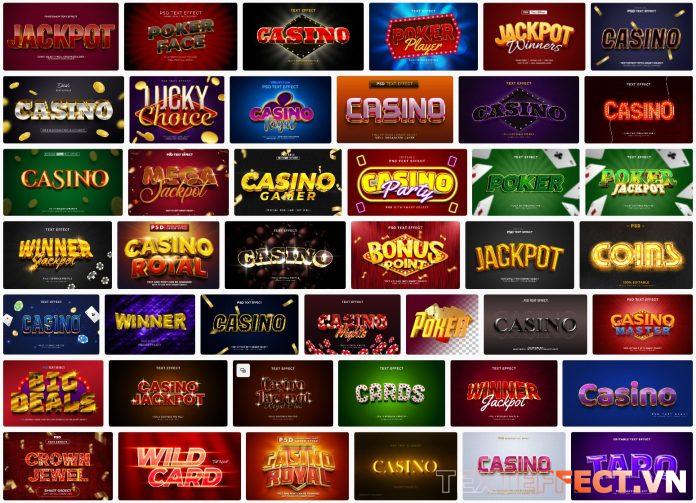 96-casino-text-effect